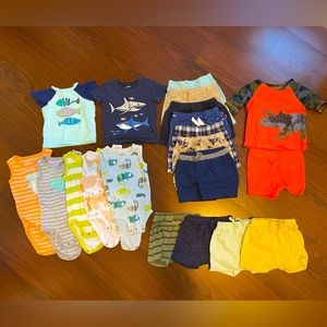 Summer clothing lot. 9-12M. Carters and Old Navy